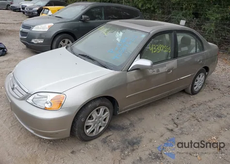 2003 Honda Civic Ex from USA, damaged, VIN 1HGES26763L025800